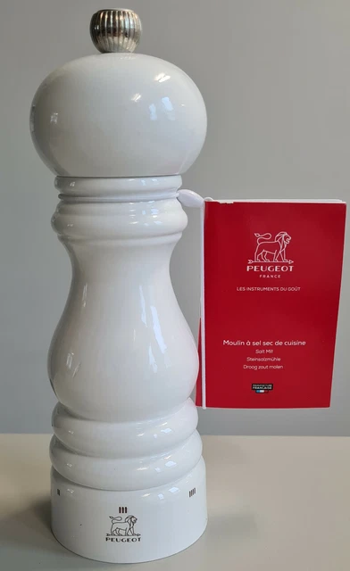 PEUGEOT Salzmühle PARIS 18cm weiß mit Uselect (27810)