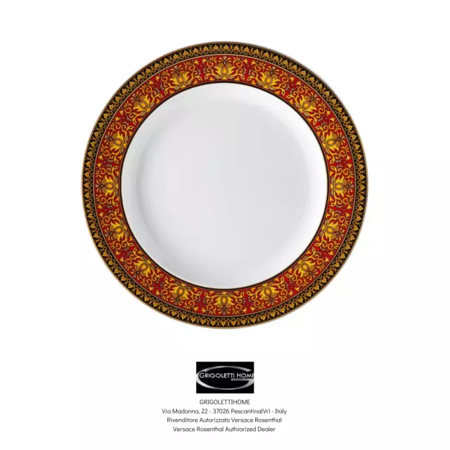 Versace Rosenthal - Medusa Rot - Dessertteller / Plan CM 22 - Einzelhändler
