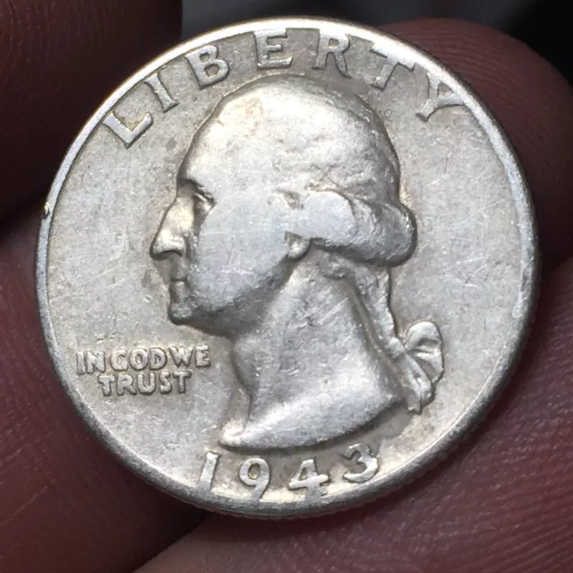 America - Stati Uniti Washington Quarter Dollar 1943  argento '900 GRAMMI 6,25