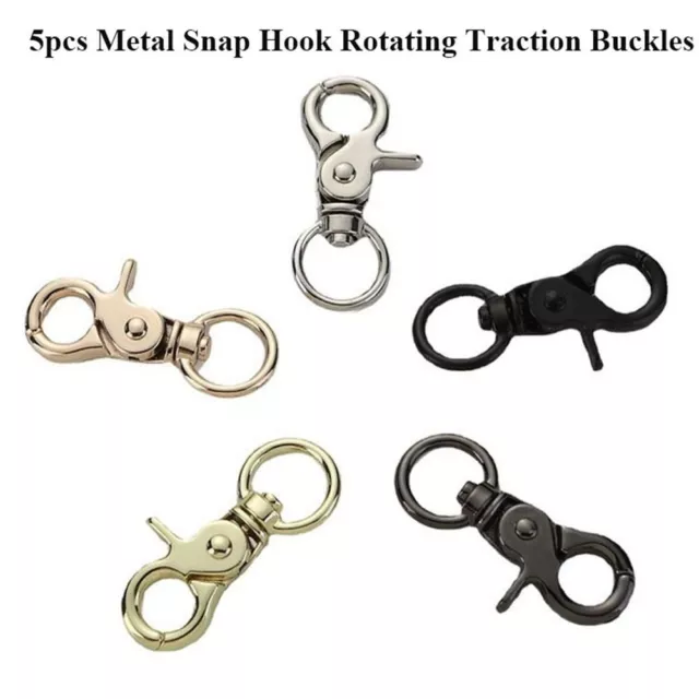 5pcs Luggage Hardware Accessories Traction Buckles Trigger Clips  Leather Strap