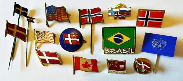 Nations world /state flags - Städten flag buy singel pin badge