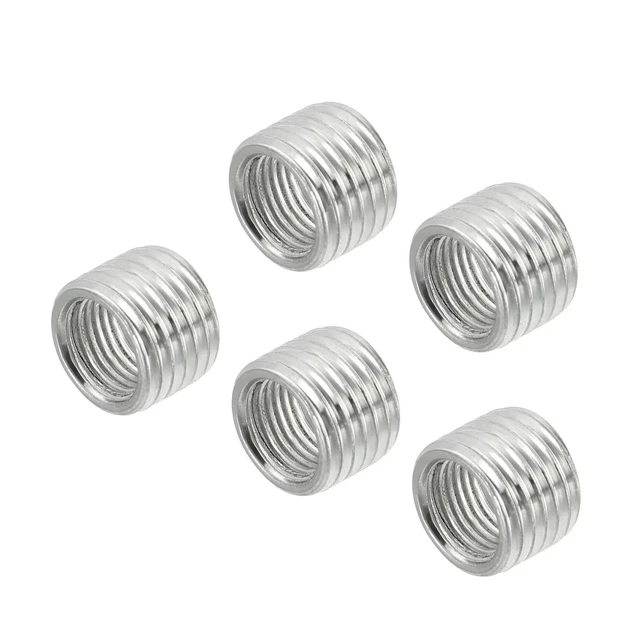 Rosca Reducción Tuercas Inserto M14 Macho a M10 Hembra Adaptador 10mm Largo 5pzs