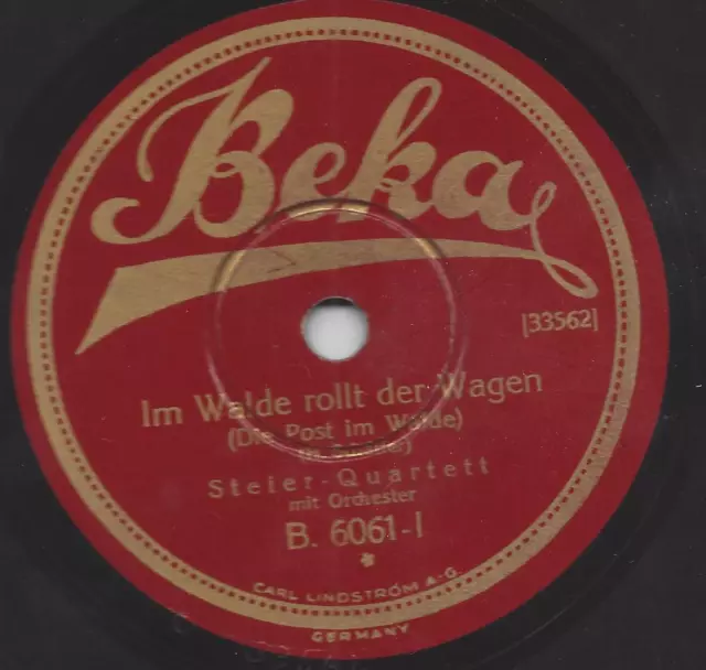 Harry Steier Quartett 1929 : Im Walde rollt der Wagen
