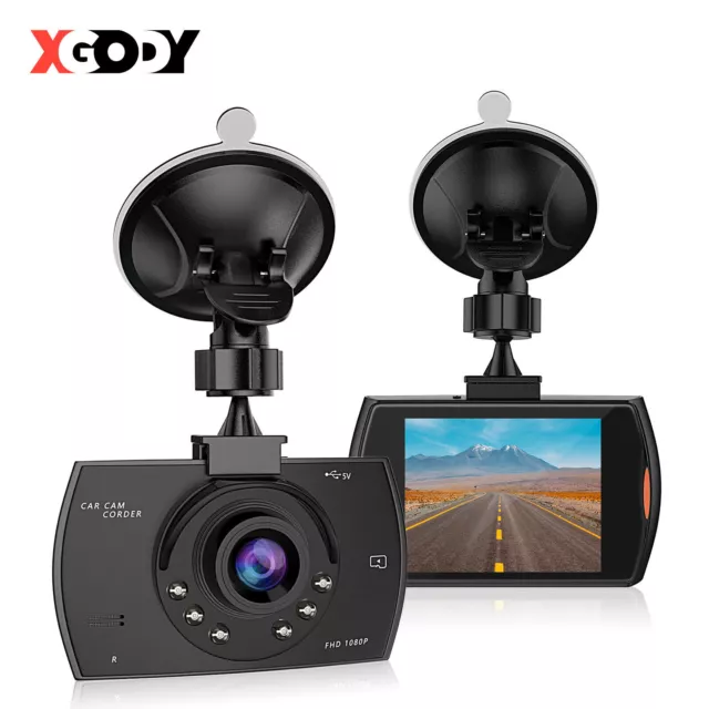 XGODY Front Dash Cam 1080P Full HD Car DVR Video Recorder Night Vision Camera AU