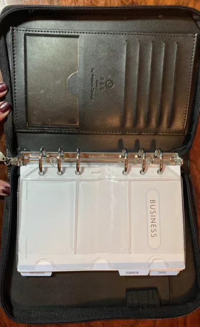 FRANKLIN COVEY BLACK Pockets Rolling Briefcase Daytimer Travel Luggage Bag  $55.99 - PicClick