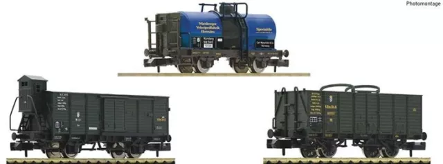 Fleischmann 809005 set tre carri merci  della K.Bay  Scala N 1/160