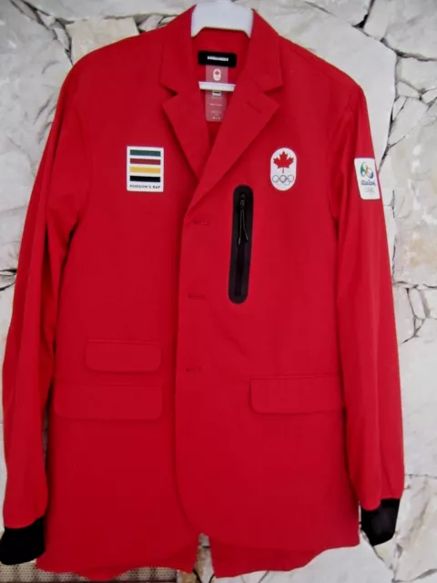 DSQUARED2 TEAM CANADA Rio Olympic 2016 Opening Ceremony Parade Fishtail Jacket M