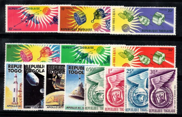 Togo 1962-89 Neuf ** 100% Youri Gagarine,Apollo11,Satellites