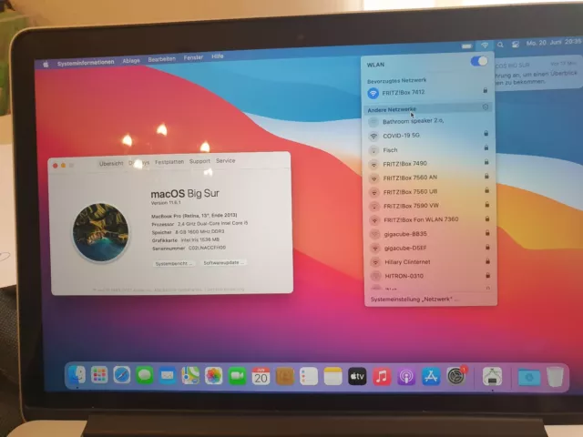 Scheda logica MacBook Pro 13" Retina A1502 2013 Core i5 2,4 GHz 8 GB