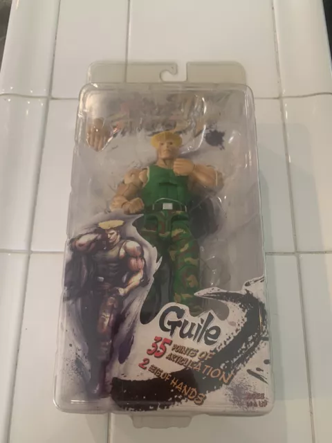 GUILE Street Fighter IV 7" Action Figure Poseable Body CAPCOM NECA New