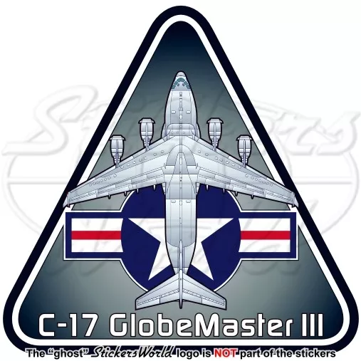 Boeing C-17 GLOBEMASTER III États Unis Armée de l'Air 95mm Vinyle Autocollant