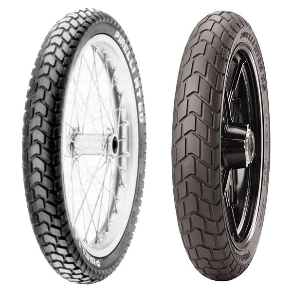 TYRE PAIR PIRELLI 100/90-19 57H + 110/90-17 60P Mt60 EUR 383,09 ...