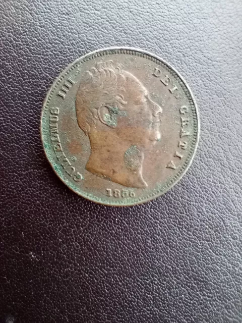 1836 Farthing William IV Great Britain Copper