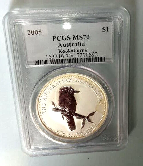 Australie - 2005 -KOOKABURRA- 1 OZ SILVER 99.9% - PCGS MS 69.