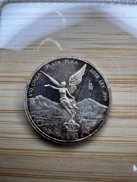 2018 MEXICO 1/10 Oz LIBERTAD PROOF FRACTIONAL SILVER. CRAZY TONER