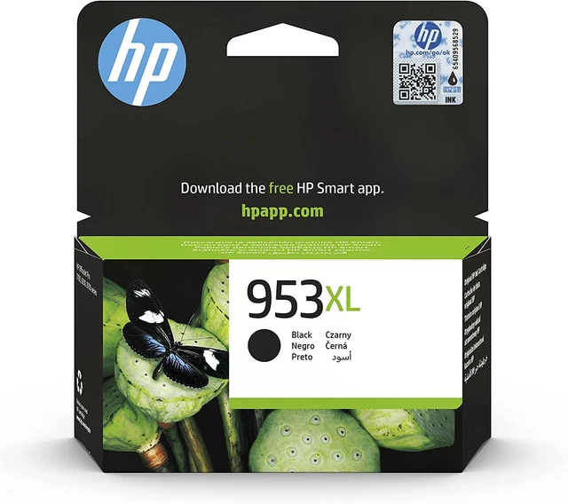 HP 953XL Nero, L0S70AE, Cartuccia Originale HP, Ad Alta Capacità, Compatibile Co
