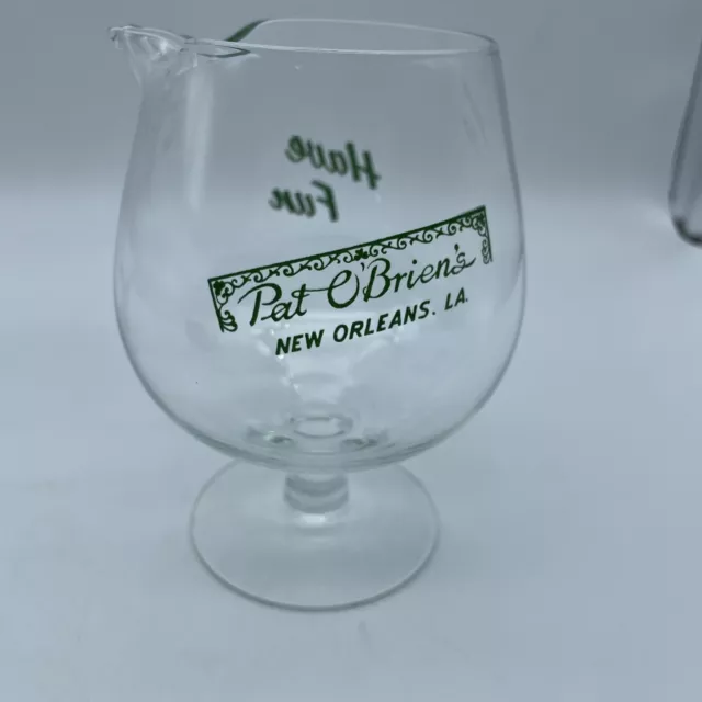 Pat O'Brien's Cyclone Cocktail Glass New Orleans