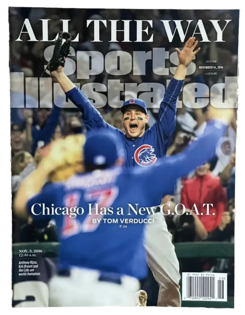 Sports Illustrated 2016 Anthony Rizzo Chicago Cubs World Series Champs-No Label