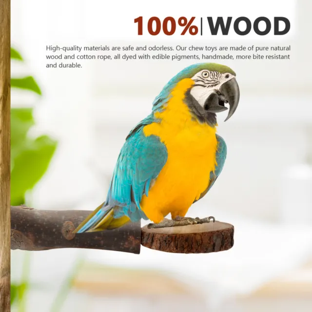 1PC Papagei Spielständer Holz Vogel Ständer Plattform Vogel Papagei Spielzeug