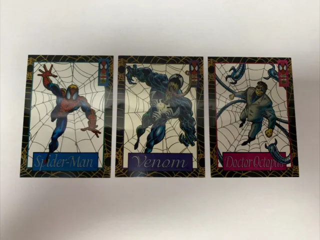 1994 Marvel Cards Suspended Animation Trading Card Lot Spider-Man Fleer CV JD