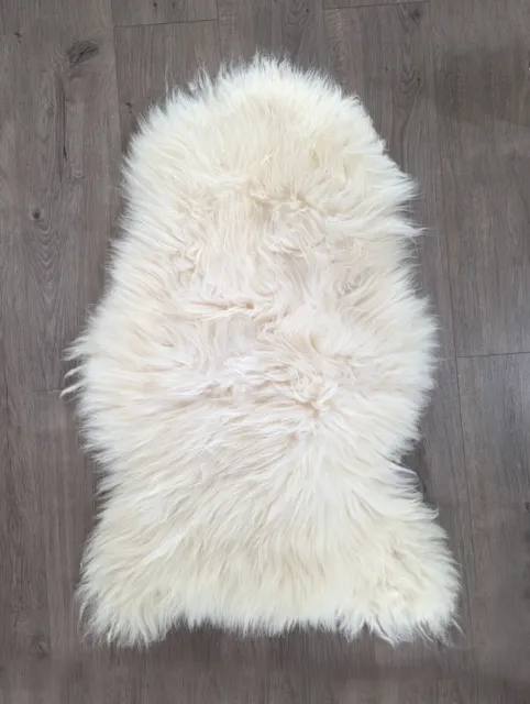 Perfectly Imperfect Genuine Sheepskin Rug Seat Pad Dog PetBeds Natural Misshapen