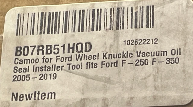 Wheel Knuckle Vacuum Tool Front Axle Shaft Oil Seal Installer Tool Wheel Knuckle Vacuum Tool Front Axle Shaft Oil Seal Installer Tool