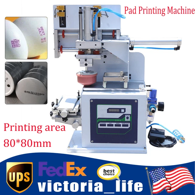 Pad Printing Machine Pneumatic Pad Printer w/Sealed Ink Cup Log Stamping 50W