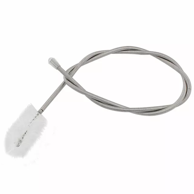 Flexible Handle Aquarium Hose Cleaning Brush Fish Tank Tube Cleaner Silver Tone