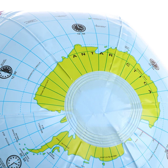 30CM INFLATABLE WORLD Globe Earth Map Ball Educational Planet Earth ...