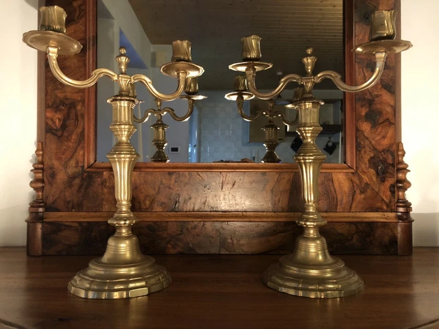 Bougeoirs Bout De Table Rocaille St Lxv 19éme Napoléon III