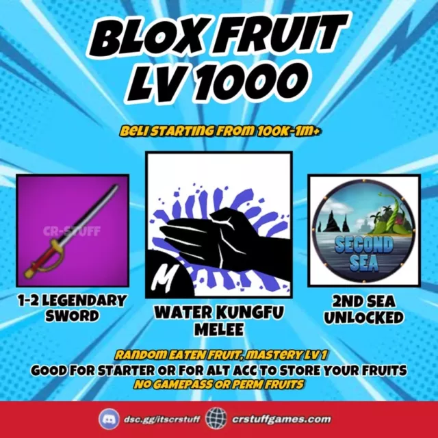 Roblox Blox Fruit - Devil Fruits, LV700+ Required, 2nd Sea, Fast  Delivery