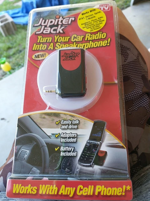 AS SEEN ON TV Jupiter Jack Make Your Cell Phone Hands Free Adapters Included NIP