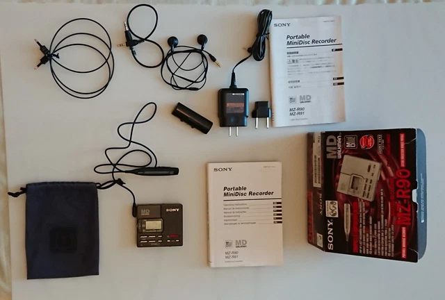 NEW SONY MZ-R90 Portable Minidisc Player Recorder £260.00 - PicClick UK