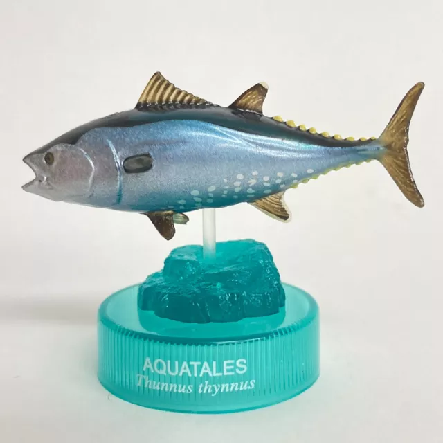 Aquatales Bottle Cap Mini Figure #21 Pacific Bluefin Tuna Kaiyodo Japan