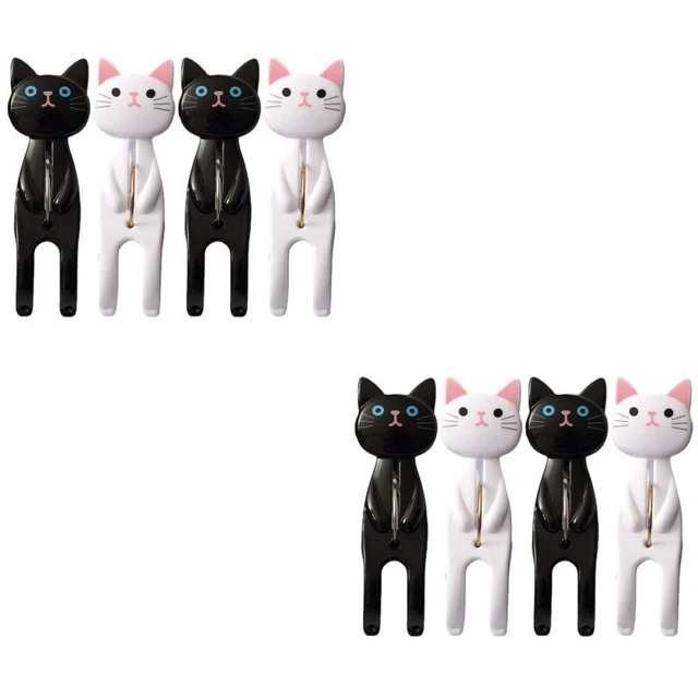 8 pz clip per asciugamani sedia a forma di gatto cartoni animati clip per asciugamano spiaggia cartone animato