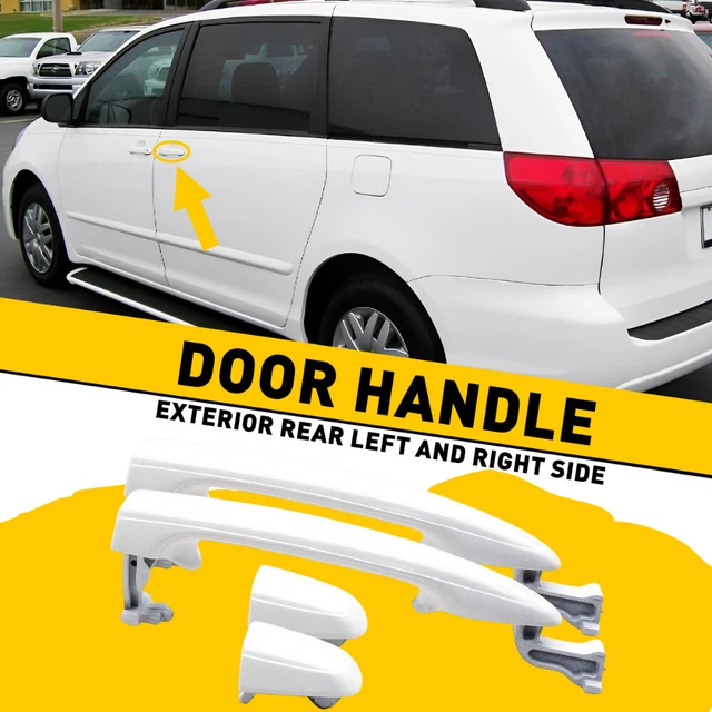 2x For Toyota Sienna 2004-10 Rear Left+Right Sliding Door Door Handle 6921308020