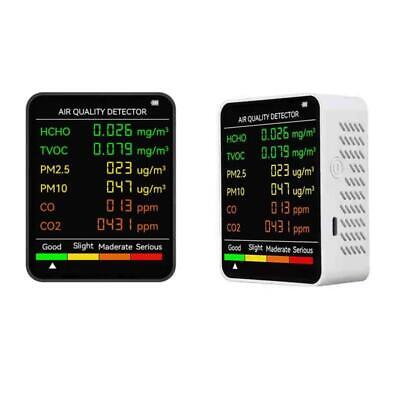 Indoor Air Quality Monitor for PM2.5/PM10 CO2 Formaldehyde /HCHO TVOC Home Use