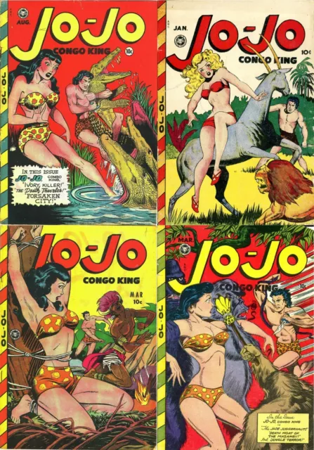Jo-Jo Comics Congo King Fantasy Risqué Sexy Naughty Art - 26 Old Magazines DVD