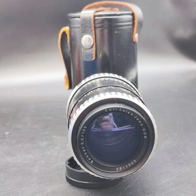 Carl Zeiss jena DDR SONNAR 3,5/135 135mm 3.5 Lens Objektiv M42 Portrait Vintage