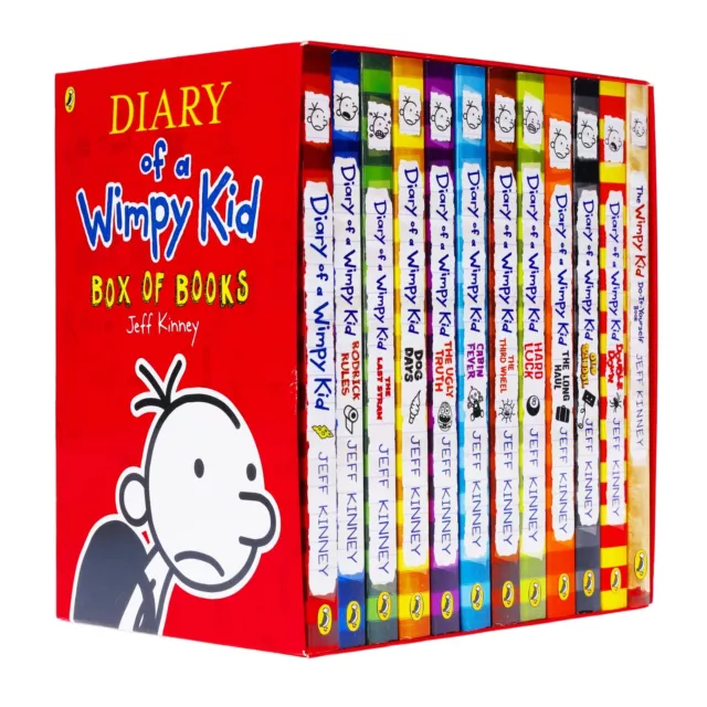 Diary of a Wimpy Kid's Collection 12 Books by Jeff Kinney - Ages 7-12 -Paperback