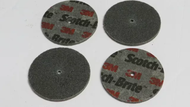 3M Scotch-Brite 2" X 1/8" X 1/8" 9S Medium Cut And Polish Unitized Wheel (10 Pc)