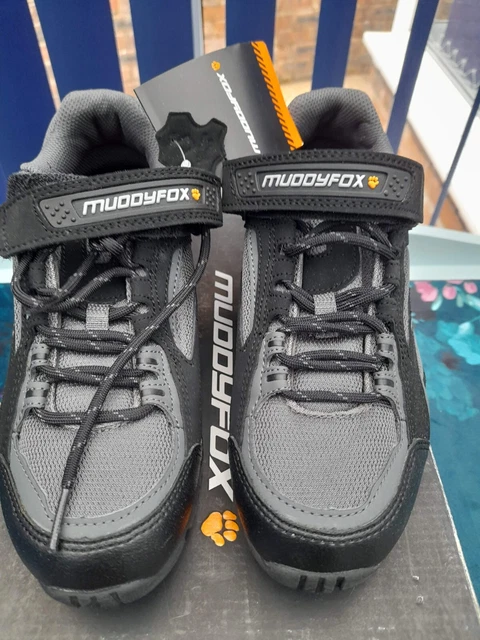 BNIB Muddyfox TOUR 100 Low Mens MTB/RB Touring Cycling Shoes Charcoal/Black 4 37 3
