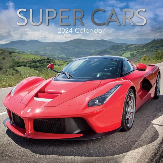 SUPER CARS 2024 Wall Calendar Brand New 09526 13.95 PicClick