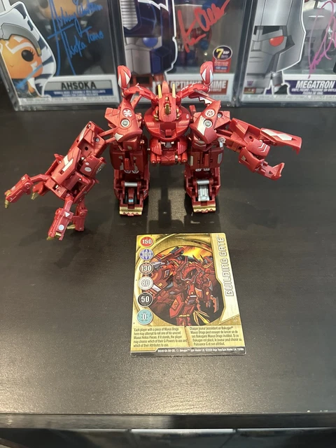 Bakugan Battle Brawlers Pyrus Maxus Dragonoid 7 In 1 Complete Dragon Figure