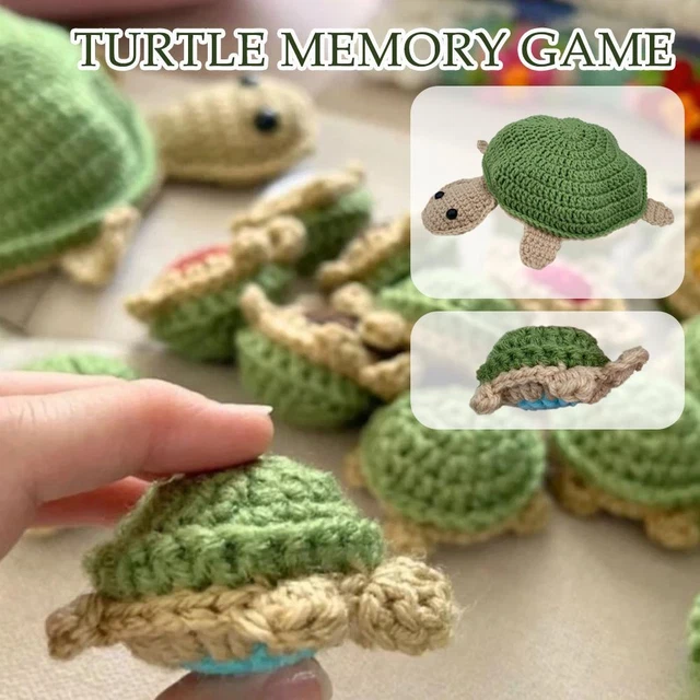 Turtle Memory Game Crochet Pattern,Knitted Turtle Toy Doll,Stitched Match E2M4
