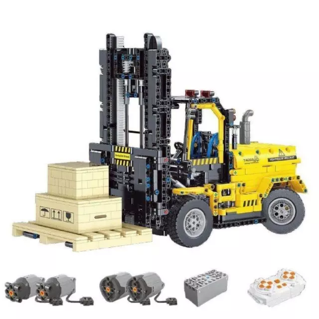 Building Blocks Sets MOC RC Motorized Heavy Forklift Toys