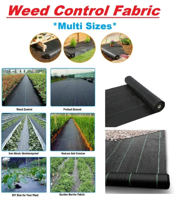 Weed Control Fabric Heavy Duty Garden Ground Cover Landscape Membrane Garden Mat