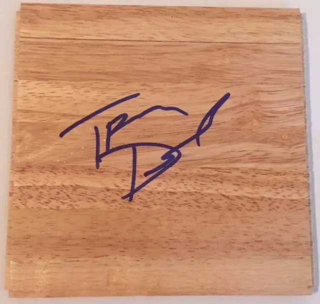 Trevon Duval Signed Nba Basketball 6X6 Parquet Floorboard Future Star Coa