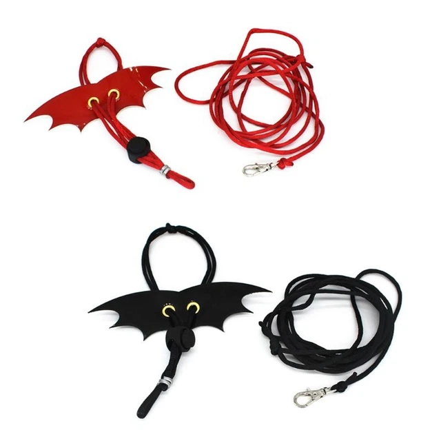 Adjustable Lizard Leash with Cute Bat Wing Reptile Traction Strap for Amphibians