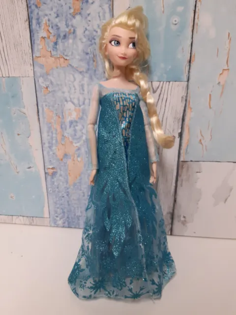 Official Disney Store Elsa Frozen Doll Jointed Arms Childrens